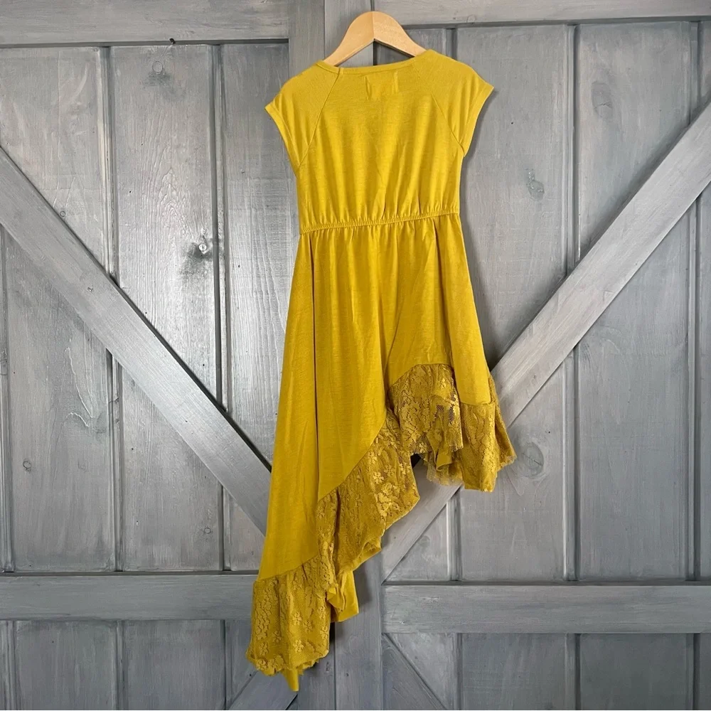 NWT Joyfolie Liza Dress Size 2 in Mustard Yellow Fall Autumn Lace‎